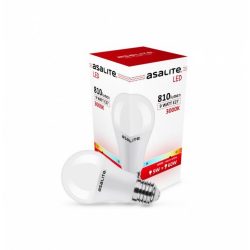Bec LED Asalite A60 glob E27 9W 3000K (810 lumeni)