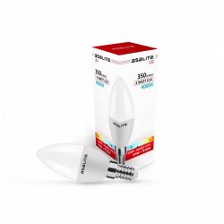 Asalite LED Bulb C37 candle E14 4W 4000K (350 lumens)