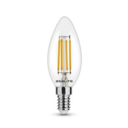   Asalite LED Bulb C35 filament candle E14 4W 2700K (470 lumens)