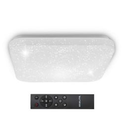   Asalite LED Plafonieră EMMA 72W 3000K/4000K/6500K (6120 lumeni) Pătrat/Stea + Telecomandă CCT