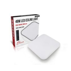 Asalite LED Mennyezeti Lámpa OLIVIA 48W 3000K/4000K/6500K (3400 lumen) Négyzet + Távirányí