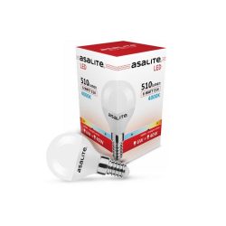 Asalite LED Bulb G45 mini globe E14 6W 4000K (510 lumens)