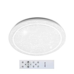   Asalite LED Plafonieră MIA 50W 3000K/4000K/6500K (3500 lumeni) Rotund/Stea + RF Telecomandă 3CCT+RGB