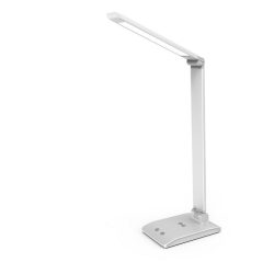   Asalite LED Asztali Lámpa Dimmerelhető 7W (450 lumen) CCT Wireless USB Ezüst