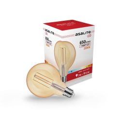   Bec LED Asalite G95 glob cu filament E27 7W 2000K (650 lumeni)