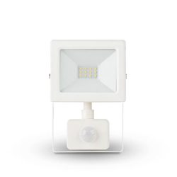   Asalite LED Fehér Reflektor Slim 10W 4500K (900 lumen) + Mozgásérzékelő Szenzor
