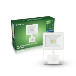   Asalite LED Alb Reflector Slim 20W 4500K (1800 lumeni) + Senzor De Mişcare