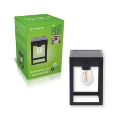   Asalite LED Solar Sensor Wall Light IP44 2W 3000K (200 lumen) Black+Sensor