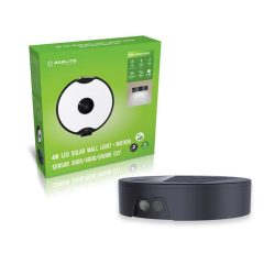   Asalite LED Napelemes Kültéri Lámpa IP44 4W (500 lumen) Fekete + Szenzor CCT