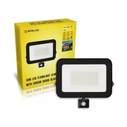   Asalite LED Reflektor Slim 30W 6500K (2700 lumen) + Mozgásérzékelő Szenzor