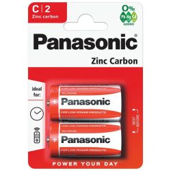 Panasonic Zinc Carbon Battery C R14 BL2