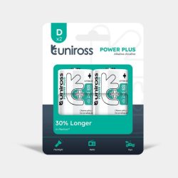 Uniross POWER PLUS Alkaline Battery D (LR20) (1,5V) B2