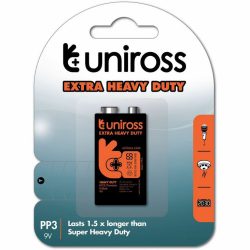 Uniross Zinc Battery 9V (6F22) B1