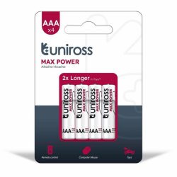 Uniross MAX POWER Baterie Alcalină AAA (LR03) (1,5V) B4