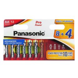 Panasonic Pro Power Alkaline Battery  AA (LR6) BL8+4