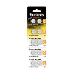 Uniross Celulă Buton Alcalină AG10/LR54 (1,5V) B10