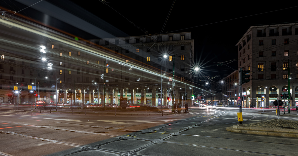 LED reflektor az utcai környezetben